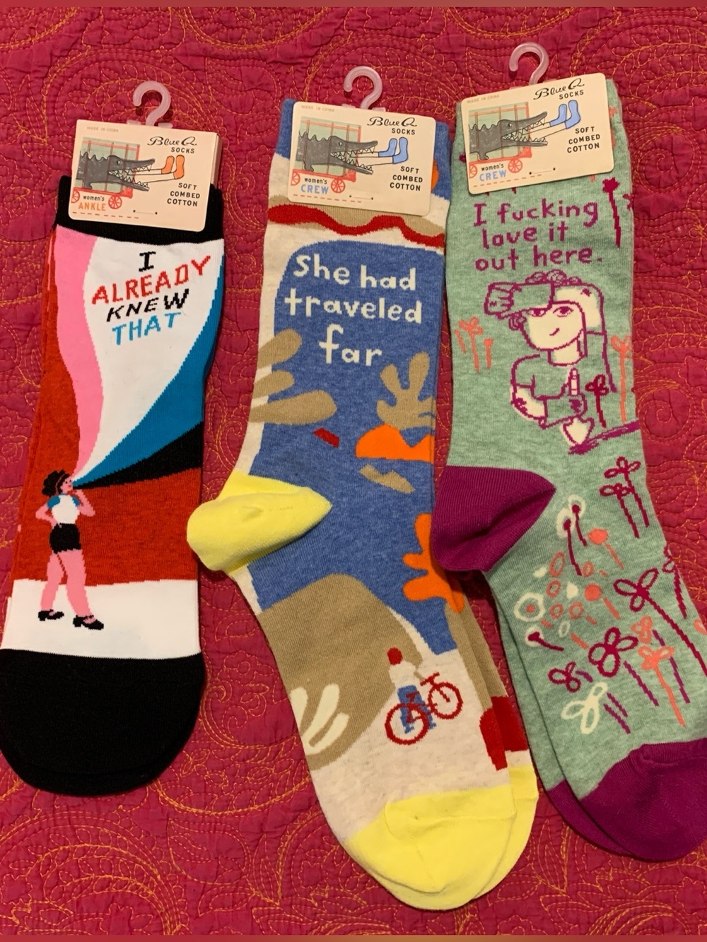 ⭐️NEW PRICE⭐️Blue Q Sock Bundle x 3 Pair NWT - Picture 5 of 5